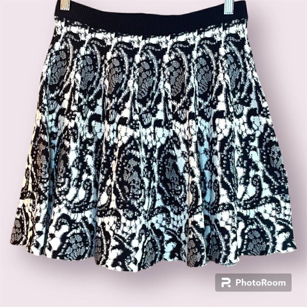 DKNY Wool Blend Mini Circle Skirt
